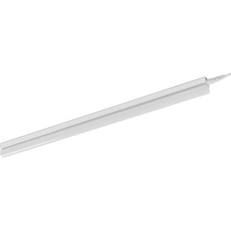 OSRAM BATTEN SENSOR Réglette LED, 60cm, 8W, 900lm, forme T5 avec lumière blanche chaude (3000K), capteur PIR permettant l'allumage/extinction sans contact, protection IP20, économie d'énergie (1/4)