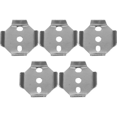 Ensemble de 5 accessoires salle bain en acier inoxydable argenté, (1/5)