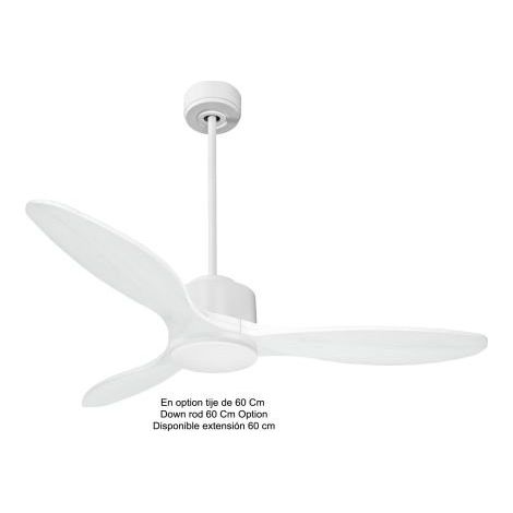 Modulo de KlassFan - Super destratificateur et ventilateur DC 132 cm Blanc bois blanc Lumière dimmable 25 à 40 m² P5 (1/5)