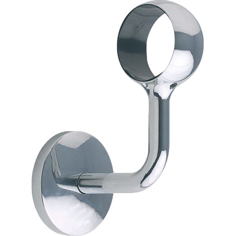 Supporto del corrimano in acciaio inox con finitura cromata