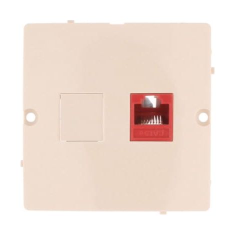 Simon Basic Einzel-Computerbuchse RJ45 Cat.5e Beige BMF51.02/12