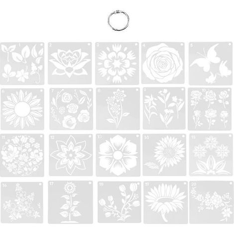 20 Blumenschablonen (1/3)