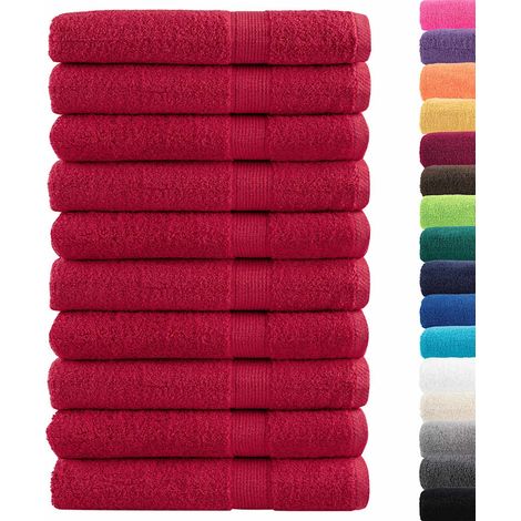 Serviettes de sauna de qualité supérieure SOLUND 10 pcs rouge