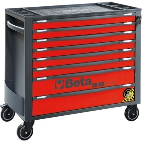 Beta RSC24AXL/8 Cassettiera lunga antiribaltamento 8 cassetti - Rosso
