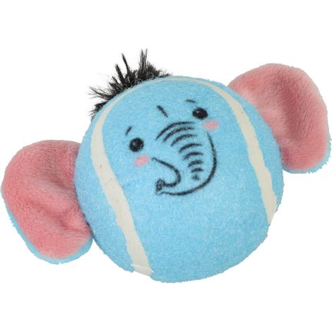 Balle de tennis ø 8 cm en forme d'animaux tête ÉLÉPHANTpour chien - zolux (1/3)