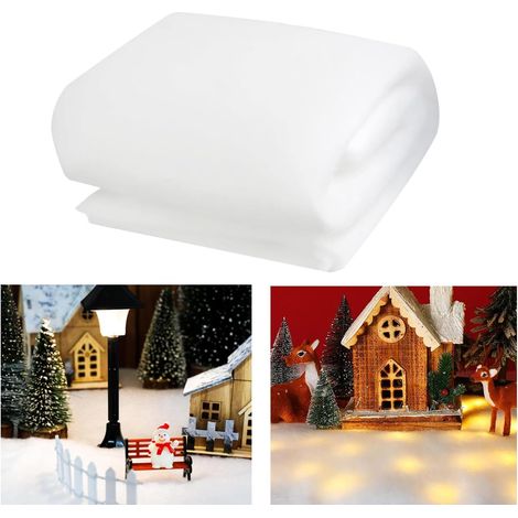 Neige Artificielle Décorative 240x80cm - Duveteuse, Noël/Sapin, 5m Bande LED (1/5)