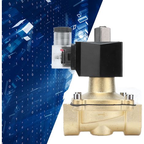 Électrovanne normalement ouverte 2W-25K, à membrane deux voies, en cuivre pur, 12 V CC/CA. (1/5)