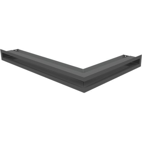 Eck-Lüftungsgitter LUFT links 60x40x6 Graphite Slim (1/5)