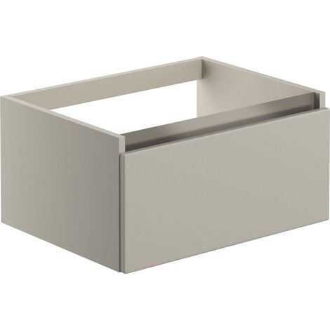 Signature Stockholm Wall Hung 1-Drawer Vanity Unit 600mm Wide - Latte (1/5)