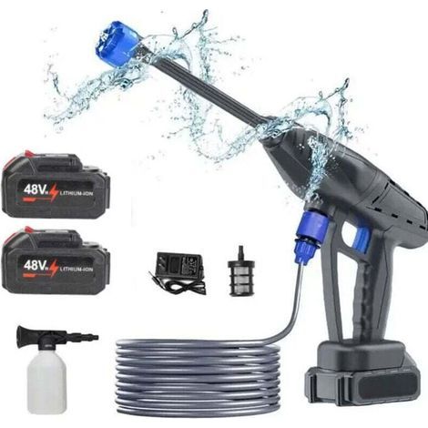 Akku-Hochdruckreiniger – Autowaschpistole – Lithium-Akku – + 2 Akkus – 300 W (1/5)