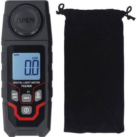 Tester di illuminamento digitale , portata 200000LX, risoluzione 0,1LX, per varie applicazioni di illuminazione (1/5)