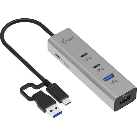 i-tec Metal Universal Charging HUB 2xUSB-C + 2x USB-A Port + Power Delivery 85W (1/5)