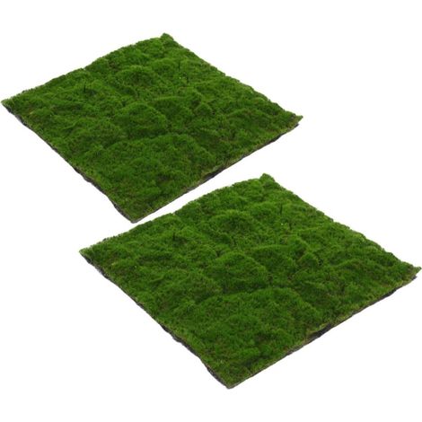 Tapis de Mousse Artificielle Vert en Plastique 2 Pièces (1/5)