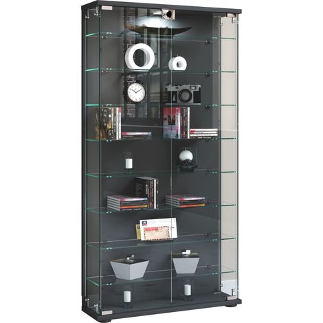 Vetro di legno Stand Showcase Shelf Stelas L 114x59x17 - VCM