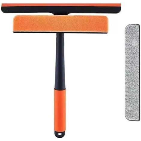 QORVA-Brosse de nettoyage multifonction, nettoyeur de vitres, grattoir pour vitres, outil de nettoyage de fenêtre trois en un