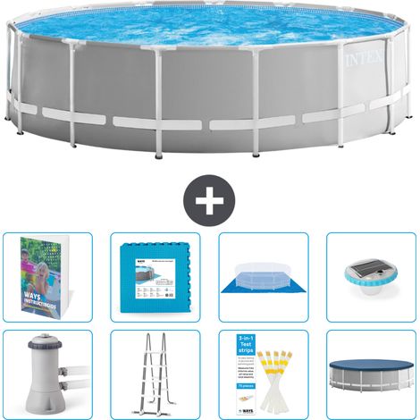 Prism Frame Pool Rund - 457x122 cm - 9-teilig S674