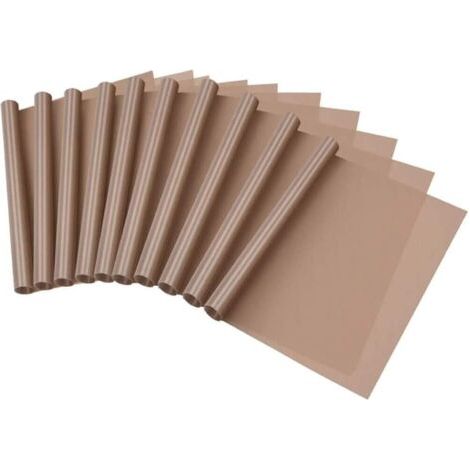 Sollbry Lot de 10 feuilles de transfert en téflon pour presse à chaud - Antiadhésives - 30 x 40 cm (1/4)