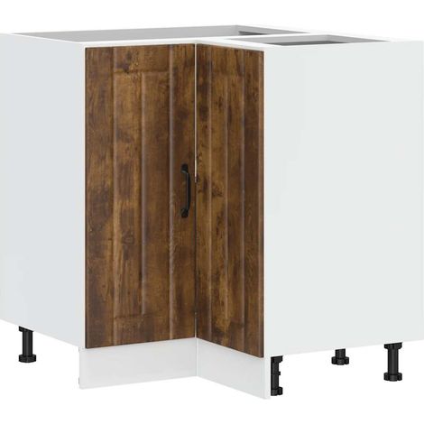 Maison Exclusive - Mobile Base ad Angolo Cucina Lucca Rovere Fumo in Truciolato