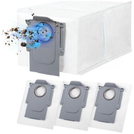 4er-Pack wiederverwendbare Staubbeutel für Roborock Q Revo/Qrevo Pro/Qrevo MaxV/Qrevo Curv/s8 MaxV Ultra, Ersatzbeutel mit großem Fassungsvermögen (1/5)