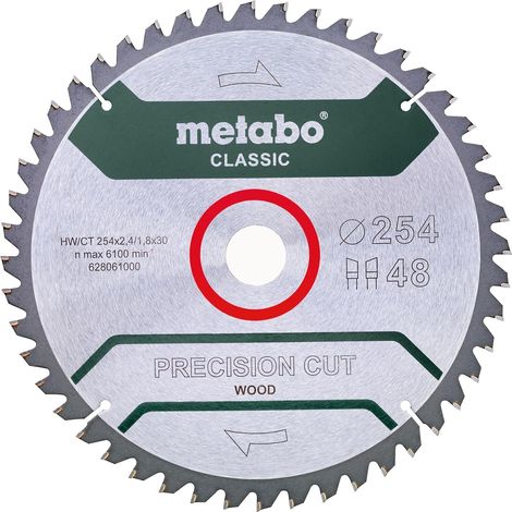 Lame de Scie Circulaire 254x30 mm, Precision Cut Wood, 48 Dents (1/5)