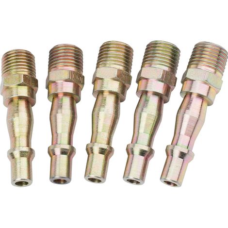 Draper 1/4" Male Thread PCL Coupling Screw Adaptor – Pack of 5 (1/5)
