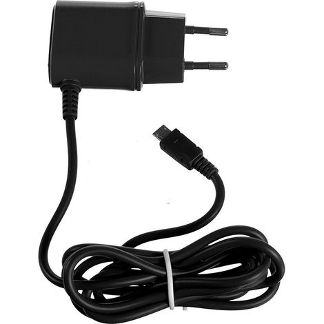 Trade Shop - 1A MICROUSB SCHWARZ NETZLADEGERÄT BATTERIE-LADEGERÄT -
