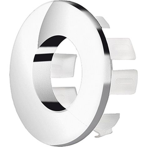 Ghiera con foro cromata per troppo pieno lavabo e bidet da 24 o 28 mm (1/5)