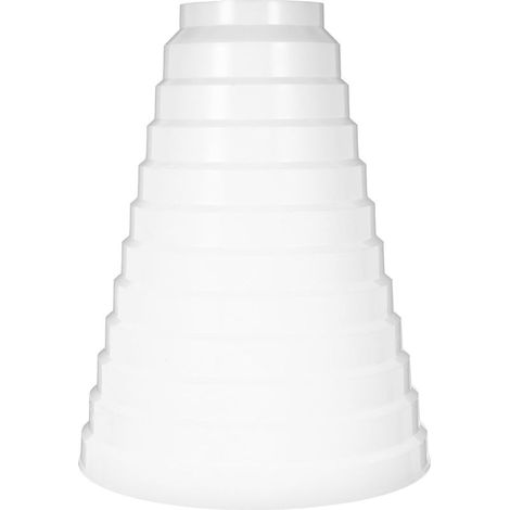 Rallonge de conduit en ligne pour hottes aspirantes, adaptateur plastique blanc avec fonction (1/5)