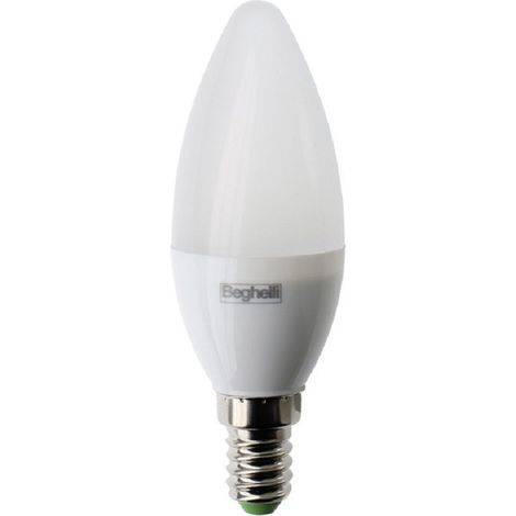 Lampadina Oliva Led Beghelli E14 - 700 Lumen - 7W  Lampadina Luce Fredda - 6500K (1/2)