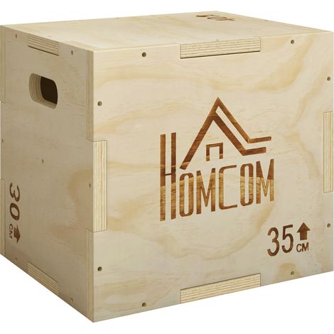 Box Jump Plyobox, Sprungbox für Krafttraining, Fitness, Cross-Training, 40,5/35,5/30,5 cm