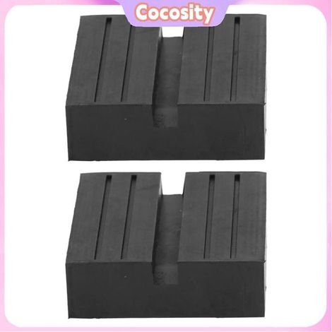 Cocosity Coussinet en caoutchouc pour cric Lot de 2 Patins en Caoutchouc Universels pour Cric, pour Rail de outillage plateau (1/5)