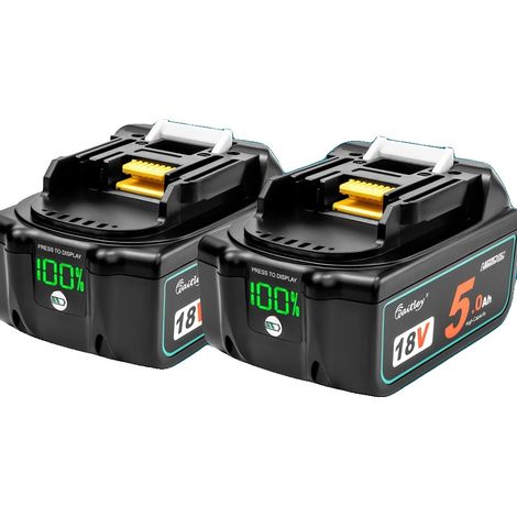 Batterie rechargeable, capacité de 9Ah, performance améliorée, 2 PCS 5Ah batteries (1/2)
