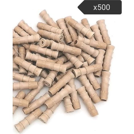 NUISIPRO - Cheville Injecteurs bois - Anti Vrillettes, Anti Capricornes - Couleur Beige - Lot de 500