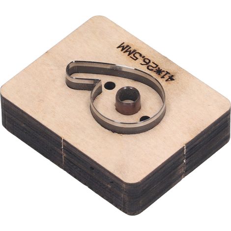 Découpeur Forme Numéro 6, 41x26,5 mm, emporte-pièce de découpe pour artisanat, matrice acier précise, moule à découper réutilisable, outillage DIY, 6 formes, usage créatif (1/5)