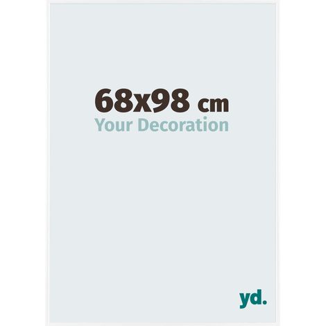 yd. - Cadre photo 68x98 - Blanc Brillant - Plastique - Evry