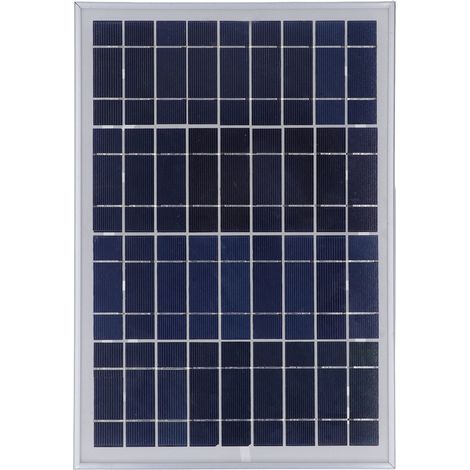 Panneau solaire 10W pré-perçage monocristallin étanche 18V extérieur pour éclairage hors réseau
