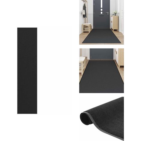 Paillasson noir 115x500 cm - Paillasson - Paillasson De Porte - Paillasson De Bienvenue - Paillasson De Porte Extérieur (1/5)