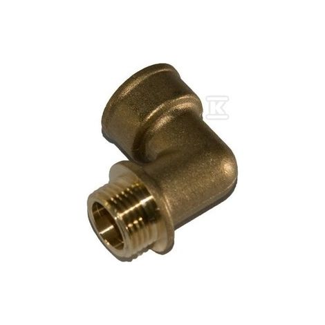 Codo 90ST gwxgz de latón de 1/2"