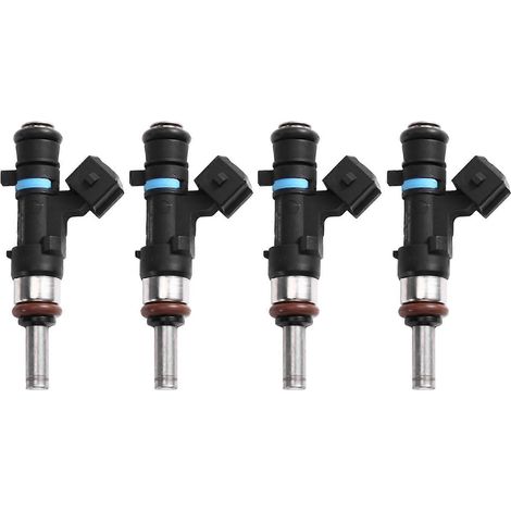 Lot de 4 injecteurs de carburant 16600-0002R 0280158220 H8200893178 8200893178 compatibles avec Renault Megane 3 14i TCE 16V 2009-2020