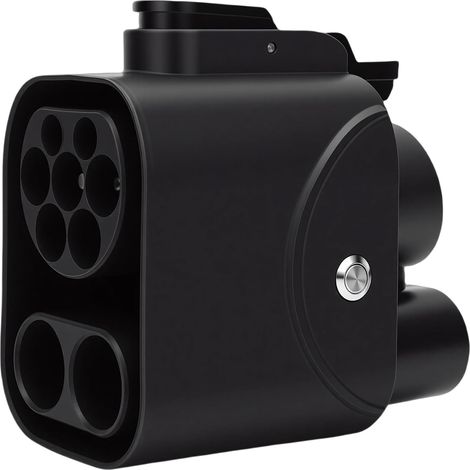 CCS2 to CCS1 Adapter, High-Efficiency Flame Retardant Electric Vehicle Charging Connector with Real-Time Temperature Monitoring, for Standard CCS1 Plug Cars (1/5)