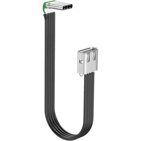 Adaptateur USB-C vers USB 2.0, connecteur de câble OTG pour adaptateur USB, câble OTG USB-C mâle vers USB femelle, convient aux ordinateurs portables et aux tablettes. (1/5)