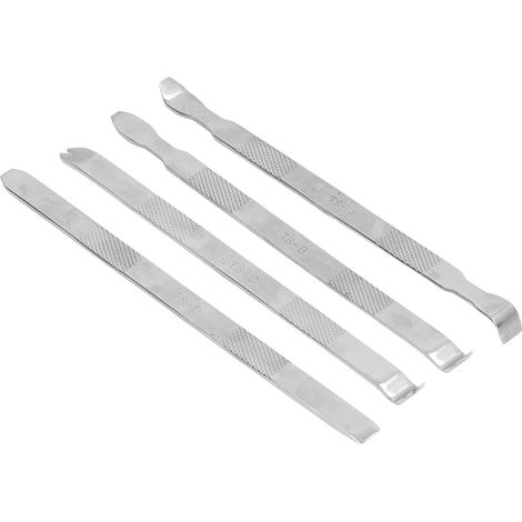4-teiliges flaches Hebelwerkzeug aus Edelstahl für die Handy-Reparatur, geeignet für die Elektronikindustrie und Tablet-PCs. (1/5)