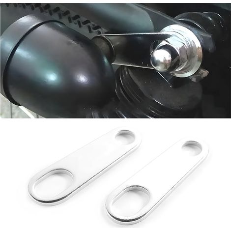 2-teilige Halterung für die Verlegung des hinteren Blinkers für Motorräder, Montagehalterung für Blinkerlampen für Motorräder, universelle Blinkerhalterungen für modifizierte Motorräder (Silber/6,8 cm