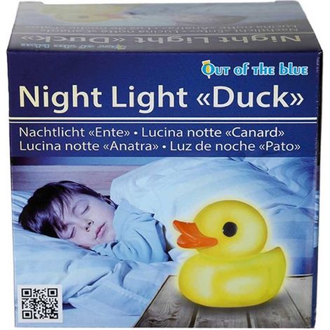Luce Da Notte Per Bambini Papera Lucina LED Vari Colori Paperetta Gialla