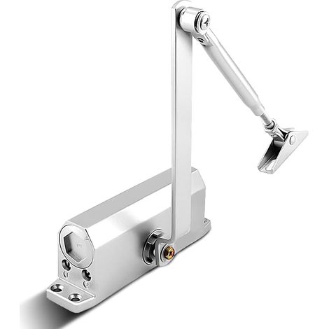 Ferme-porte automatique robuste, ferme-porte coupe-feu, ouvre-porte de coffre-fort ignifugé, ressort de positionnement à amortisseur hydraulique, ferme-porte résidentiel et commercial 45-65 kg (1/5)