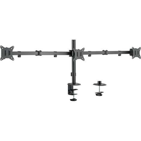 LogiLink Supporto triplo per monitor grigio 3 schermi (1/5)