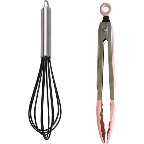 Ustensiles De Cuisine En Silicone - Résistants À La Chaleur Pour Poêles Antiadhésives - Manche En Bois - Lot De 2 (1/5)