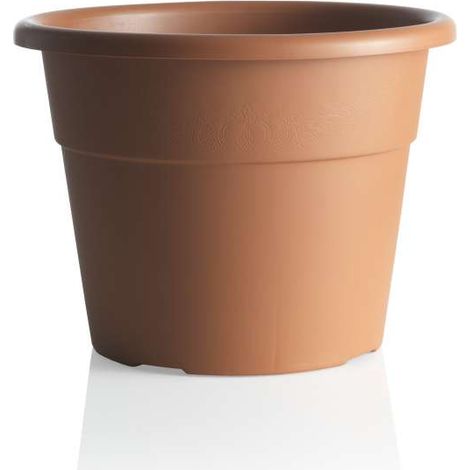 Vaso da terra per piante e fiori colore terracotta 40 cm bama