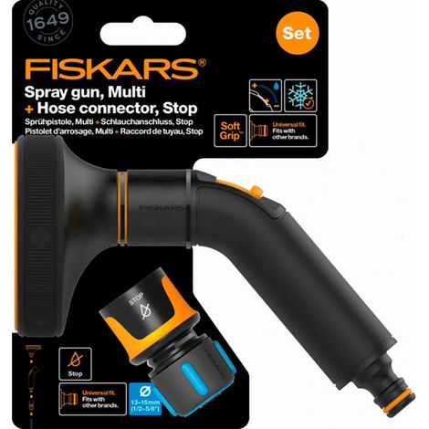 Bewässerungspistole Fiskars comfort 5 Funktionen SoftGrip Griff