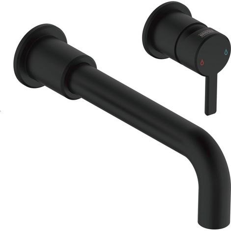 Bristan Altum Basin Mixer Tap Wall Mounted - Black
